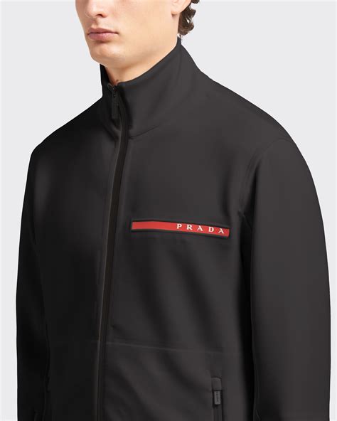 prada double technical jersey sweatshirt|Black Double Technical Jersey Sweatshirt .